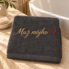 Vyšívaná osuška - Muž môjho ♥
