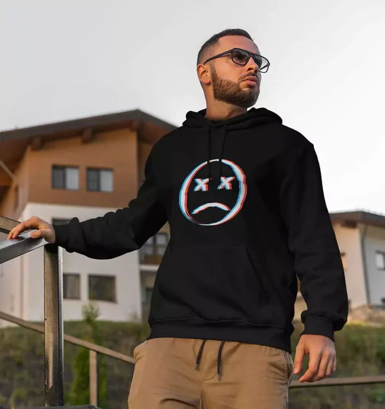 Pánska mikina - Sad Face