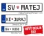 ŠPZ-tka s vlastným menom