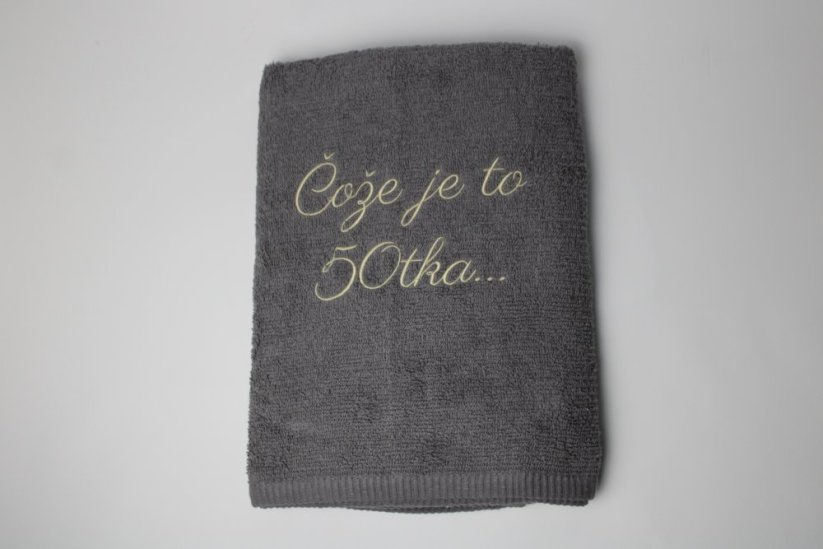 Vyšívaná osuška - Čože je to 60tka