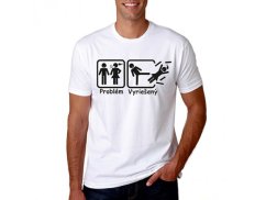 Vtipné tričko - Problém vyriešený