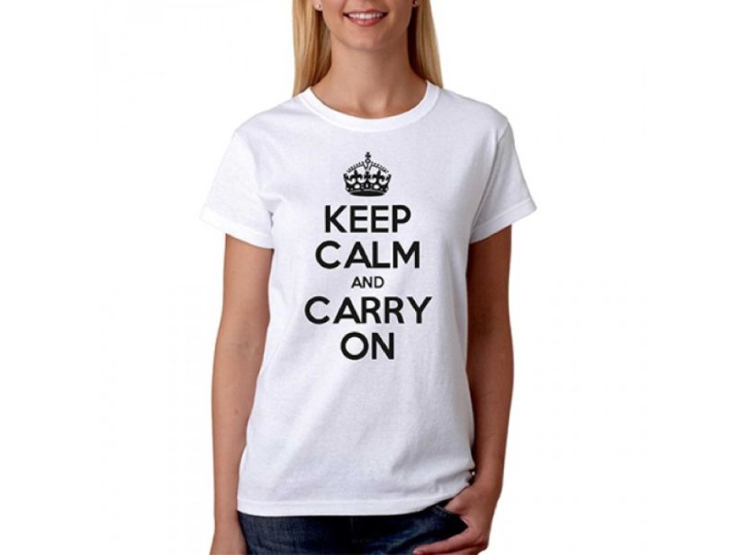 Vtipné tričko - Keep Calm and Carry on