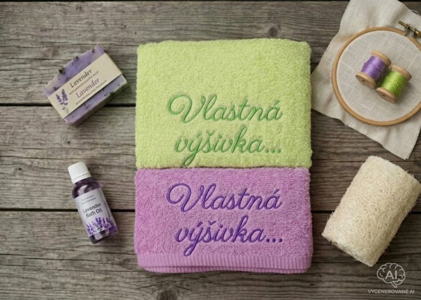Vyšívaná osuška - S vlastnou výšivkou