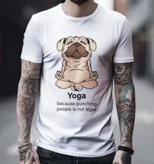 Pánske tričko - Yoga Dog