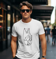 Pánske tričko - Funny Cat