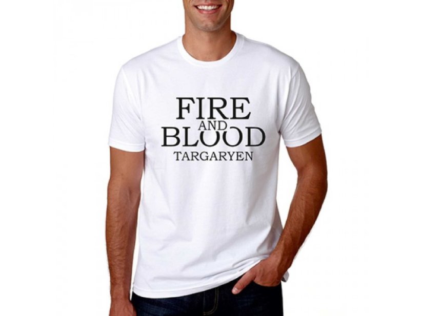 Vtipné tričko - Fire and Blood - Pánske