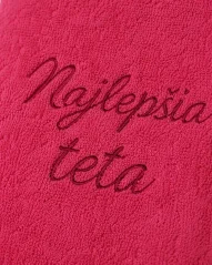 Vyšívaná osuška - Najlepšia teta