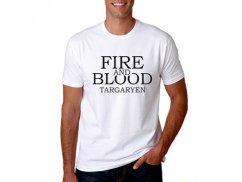 Vtipné tričko - Fire and Blood - Pánske
