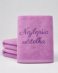 Vyšívaná osuška - Najlepšia učiteľka
