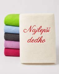 Vyšívaná osuška - Najlepší dedko
