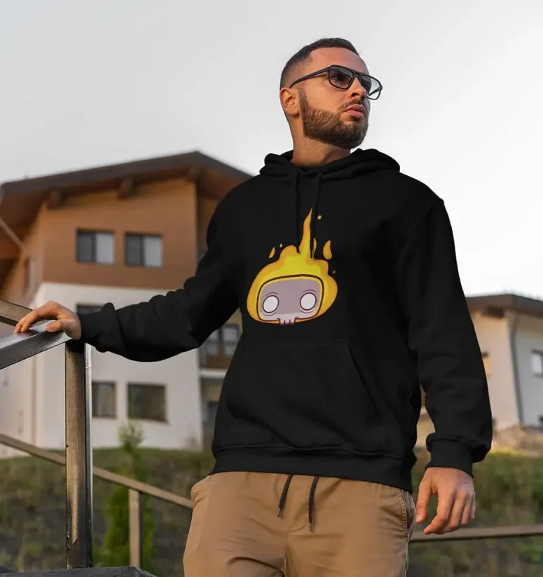 Pánska mikina - Burn - Farba: Biela, Veľkosť: XL