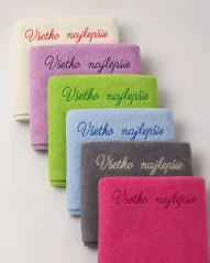 Vyšívaná osuška - Všetko najlepšie