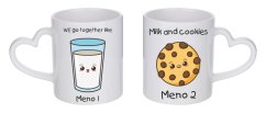 sada hrnčekov - Milk and Cookies