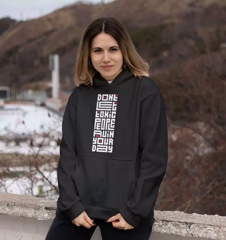 Dámska mikina - Toxic People - Farba: Čierna, Veľkosť: XL