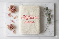 Vyšívaná osuška - Najlepšia mama