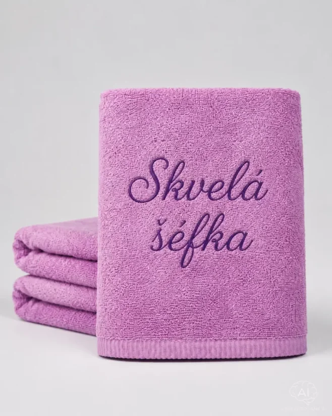 Vyšívaná osuška - Skvelá šéfka