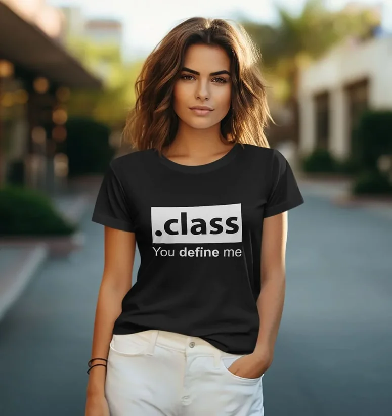 Dámske tričko - Class - Farba: Biela, Veľkosť: M