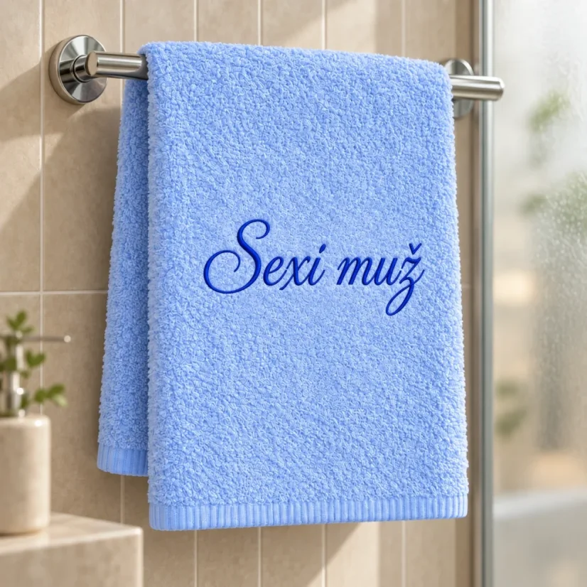 Vyšívaná osuška - Sexi muž