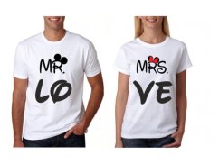 Sada tričiek - Mr-Mrs-Love