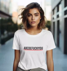 Dámske tričko - ABCDEFUCKYOU