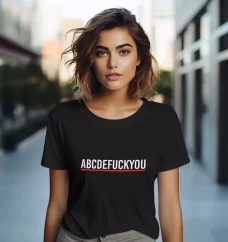 Dámske tričko - ABCDEFUCKYOU
