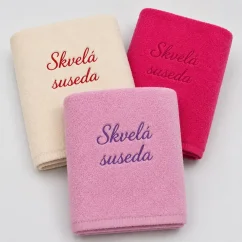 Vyšívaná osuška - Skvelá suseda