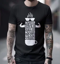 Pánske tričko - No Coffee No Workee