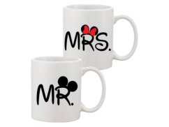 Sada hrnčekov - Mr a Mrs - Mickey Mouse