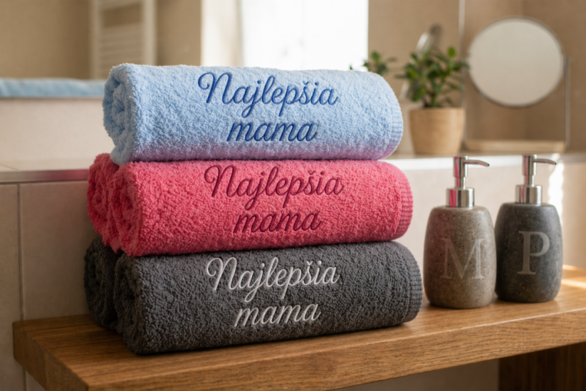 Vyšívaná osuška - Najlepšia mama