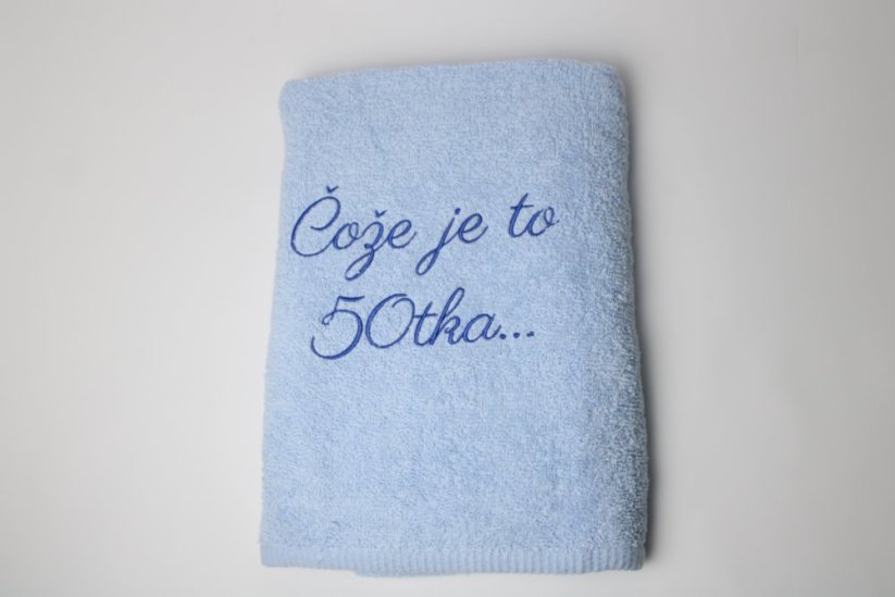 Vyšívaná osuška - Čože je to 60tka