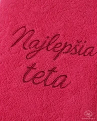 Vyšívaná osuška - Najlepšia teta