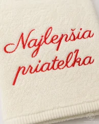 Vyšívaná osuška - Najlepšia priateľka