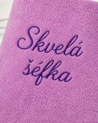 Vyšívaná osuška - Skvelá šéfka