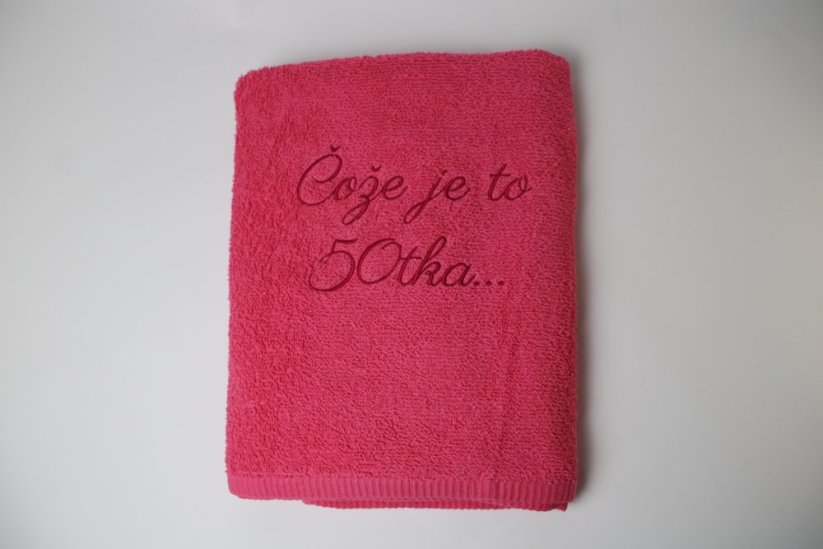 Vyšívaná osuška - Čože je to 60tka
