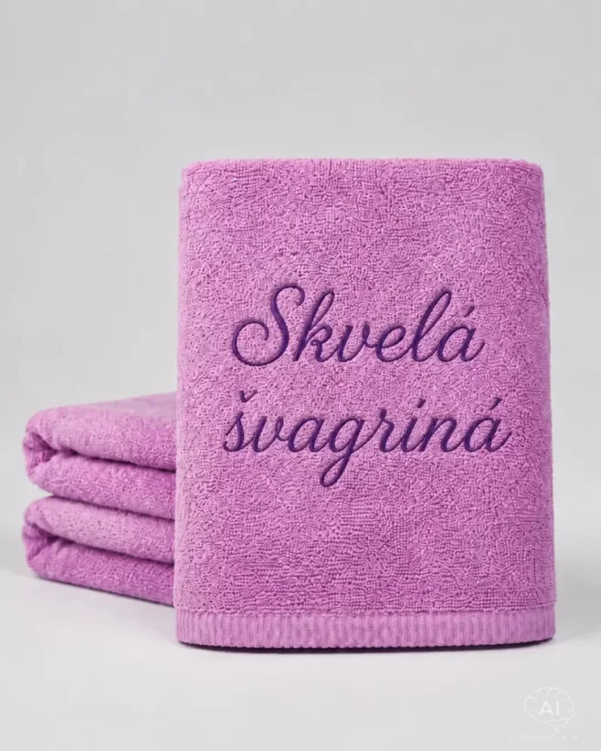 Vyšívaná osuška - Skvelá švagriná