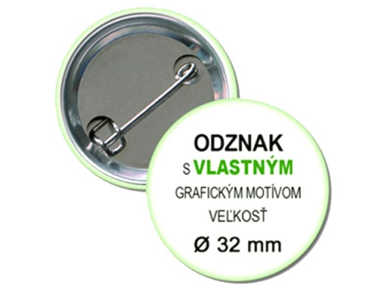 Odznaky s vlastnou potlačou 32mm