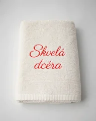 Vyšívaná osuška - Skvelá dcéra