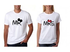 Sada tričiek - Mr-Mrs-Mickey Mouse