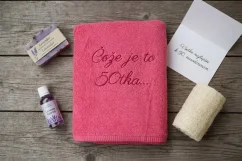 Vyšívaná osuška - Čože je to 50tka
