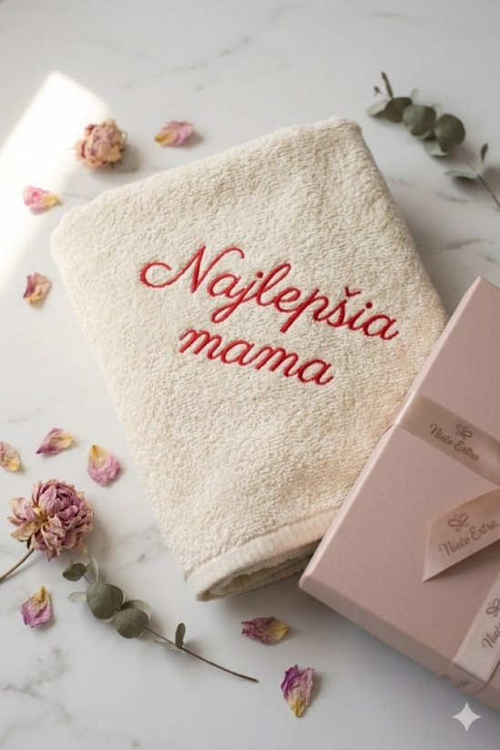 Vyšívaná osuška - Najlepšia mama