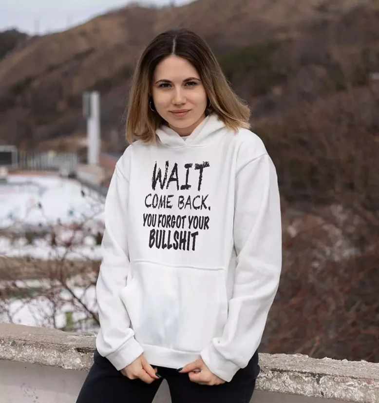Dámska mikina - Come Back - Farba: Čierna, Veľkosť: M