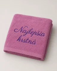 Vyšívaná osuška - Najlepšia krstná