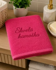 Vyšívaná osuška - Skvelá kamoška
