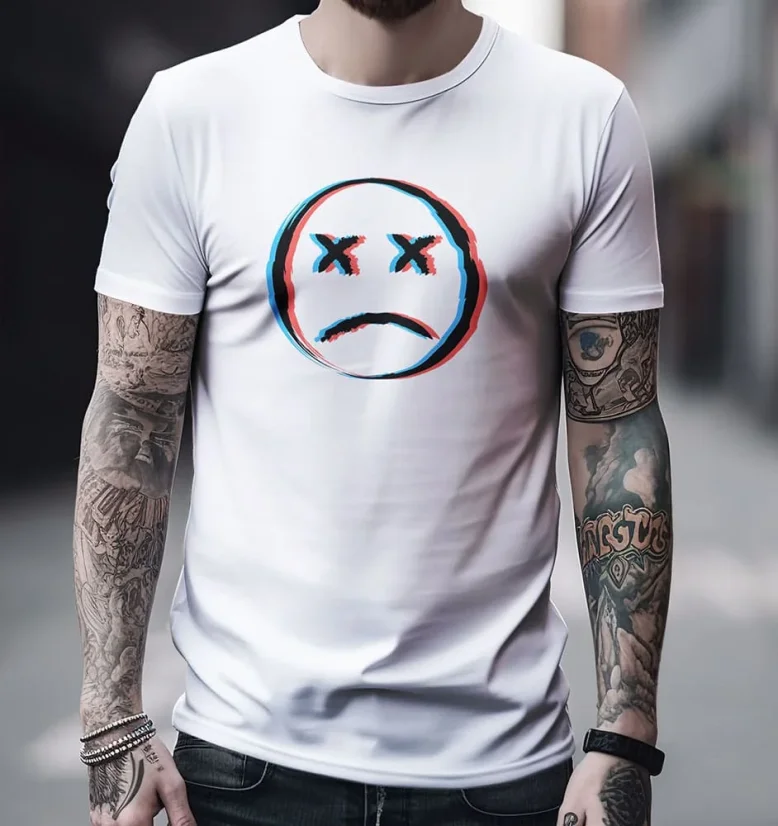 Pánske tričko - Sad Face