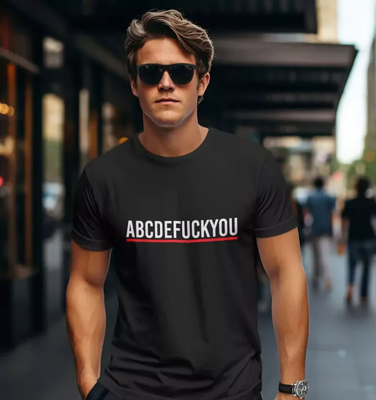Pánske tričko - ABCDEFUCKYOU