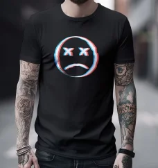 Pánske tričko - Sad Face