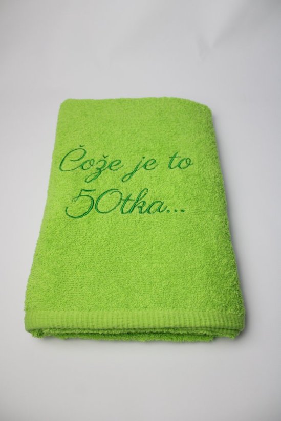 Vyšívaná osuška - Čože je to 60tka