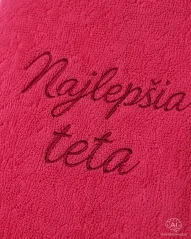 Vyšívaná osuška - Najlepšia teta