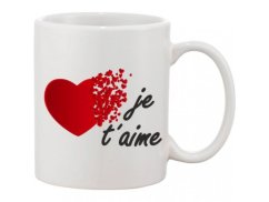 Biely hrnček - Je t´aime