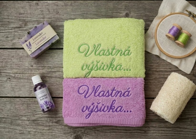 Vyšívaná osuška - S vlastnou výšivkou